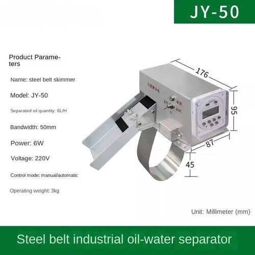 ya-26-7.28-JY-50/t-Portable-Oil-Skimmer-CNCSteel-Belt-13L/h-Oil-Scraper-and-Oil-Removerb