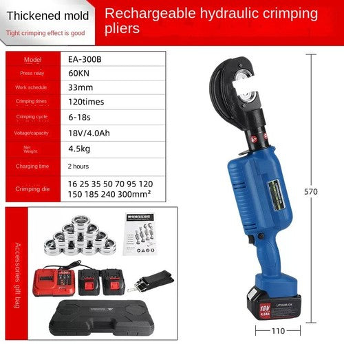 ya 26 7.28.3 Electric Hydraulic Pliers hargeable Portable Battery Cable Crimping Pliersd