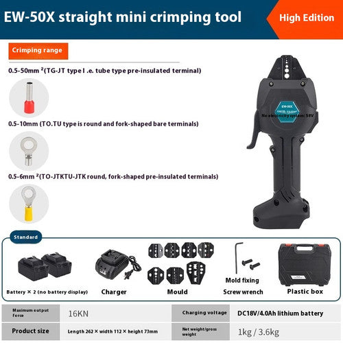 ya 26 8.1 Electric Crimping Tool, Termi l Pre-Insulated Tubular Bare Termi l Crimpingb