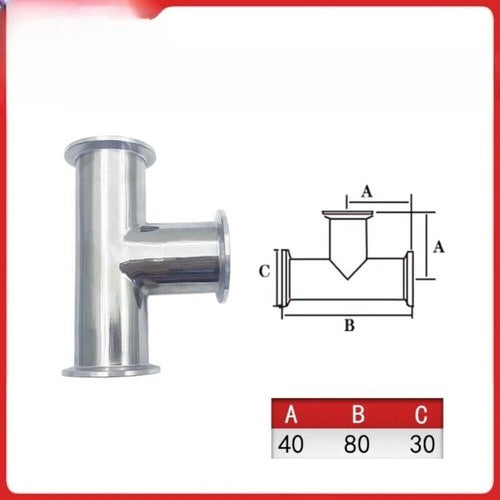 ya-26-7.28-Stainless-Steel-Quick-loading-Three-way-Vacuum-Three-way-Flange-Three-way-Jointe