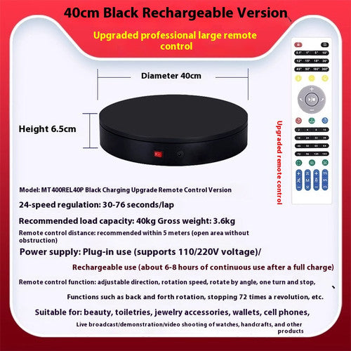 ya-26-7.28-Automatic-Turntable-Display-Table-Remote-Control-Speed-Plug-in-Chargingx