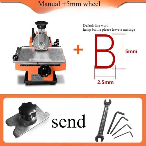 ya 26 7.28.3 Metal meplate Marking Machine Small Electric Stainless Steel Plate JN-360q