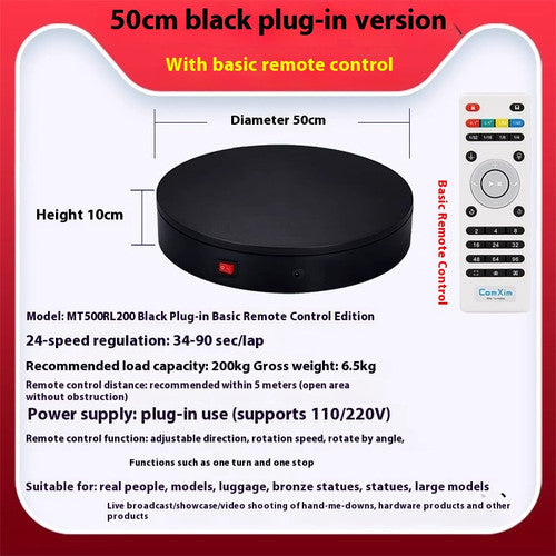 ya-26-7.28-Automatic-Turntable-Display-Table-Remote-Control-Speed-Plug-in-Chargingl