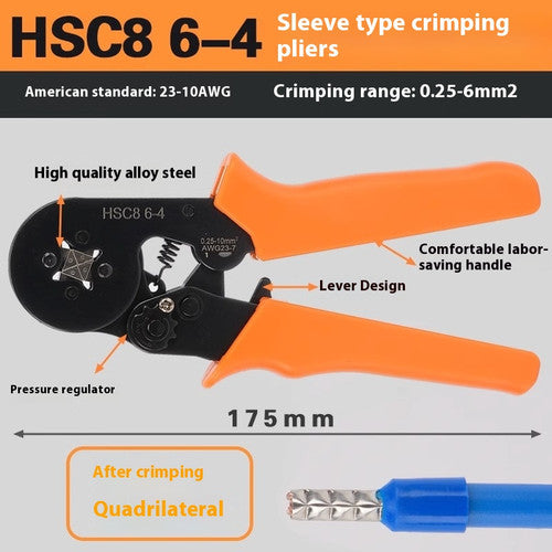 ya-26-7.28-0.25-6mm2-Termi-l-Crimping-Tool-Bootlace-Ferrule-Crimper-Cord-Wire-End-Sleevesd