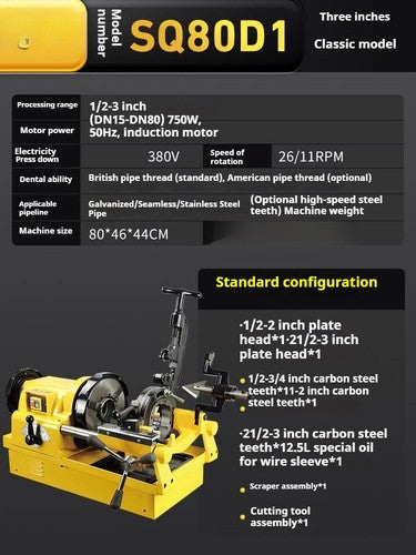 ya 26 8.1 Electric Threading MachinesThread Cutting and TrimmingThreading Machinesh
