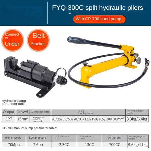 ya 26 7.28.2 Portable Split Hydraulic Clamp CO-400 16-400mm2 Cable Lug Split Crimpert