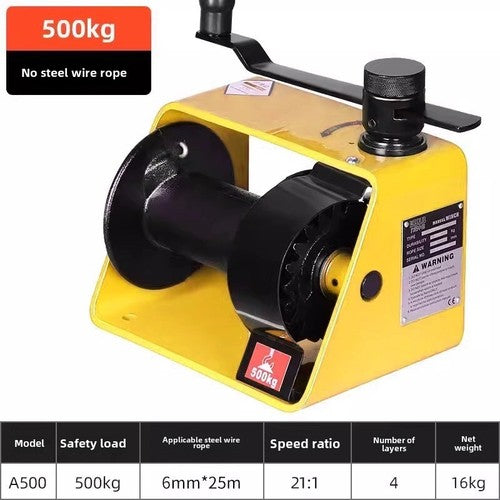 ya 26 7.28.2 250kg 500kg 1000kg Manual Winch Two-way Self-locking Small Portable Winch Wincheg