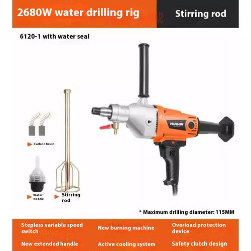 ya 26 7.28.3 Handheld Concrete Core Drilling Rig Water Drilling Rig 4300W/220V Drilling{