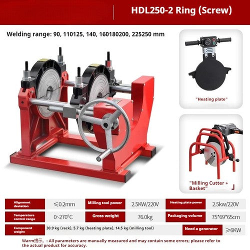 ya 26 8.1 Hot Melt Butt Welding Machine pe pipe manual butt welding machine plastic piper