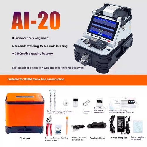 ya 26 8.1 Fiber Optic Fusion Splicer Fusion Fiber Machine High Pision Hot Melt Machineg
