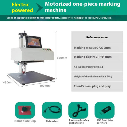 ya 26 8.1 Laser Pneumatic Electric Marking Machine Metal Sign meplate Engraving Machinez