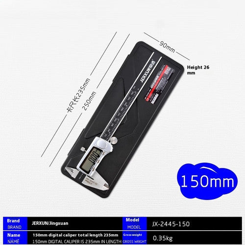ya-26-7.28-Digital-Vernier-Caliper-Stainless-Steel-Caliper-6-Inch-0-150mm-Gauge-Instrumentd