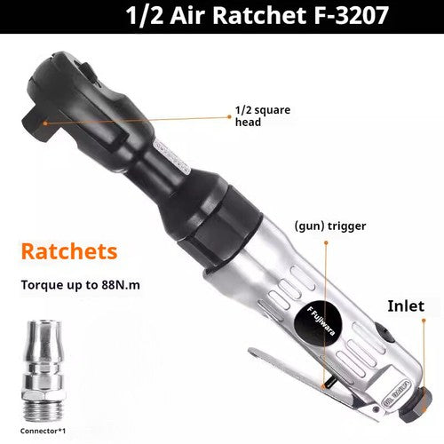 ya 26 7.28.2 Pneumatic Ratchet 90 De Large Torque 1/2 Inch 3/8 Inch L Right Angleh