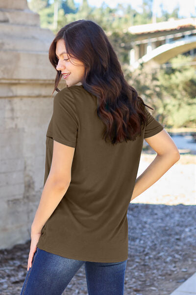 Basic Bae Full Size V-Neck Short Sleeve T-Shirt - Create the impossible
