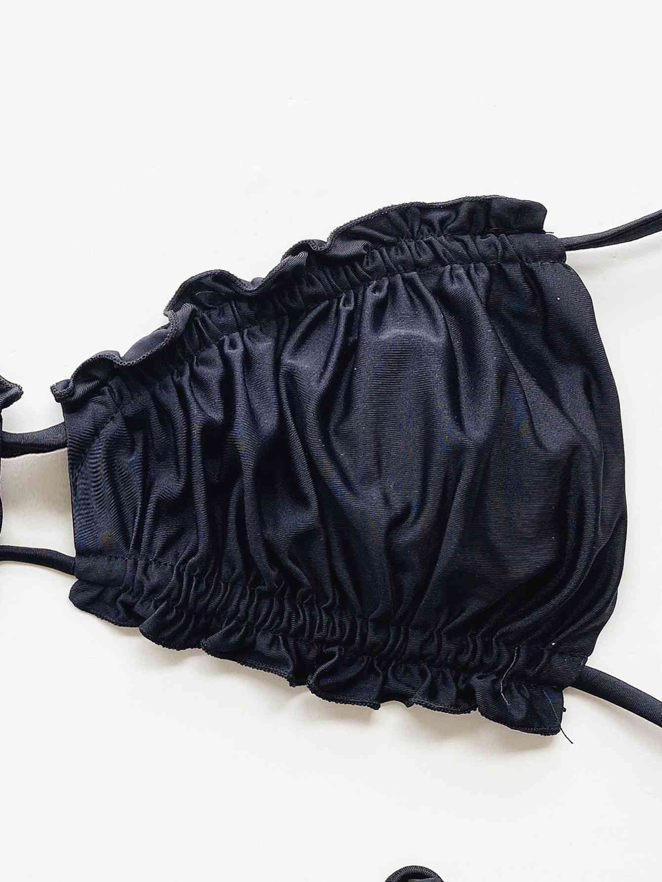 Frill Trill Halter Neck Bikini Set - Create the impossible
