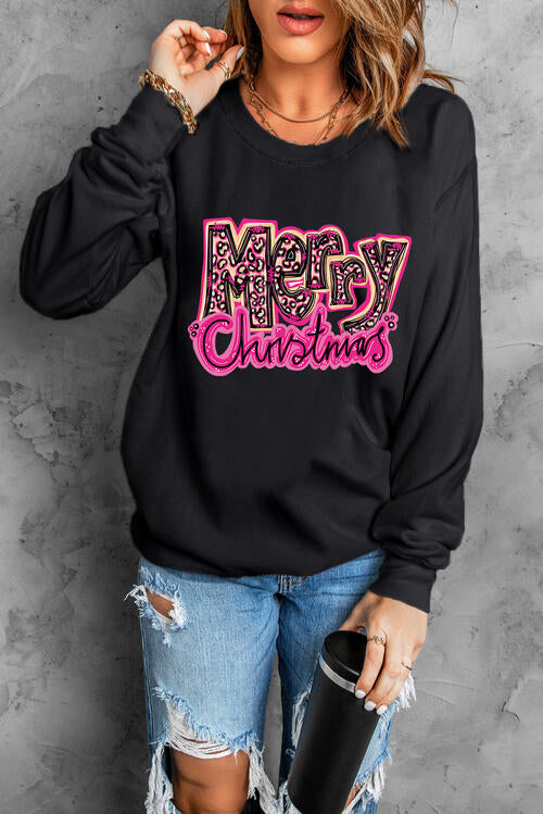 MERRY CHRISTMAS Long Sleeve Sweatshirt - Create the impossible
