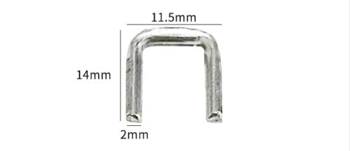 ya 16 10.20 baidi 4000PCS U Type 508 Clips for Manual U-Shape Sausage Clipper Clipping Machine New