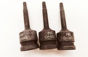 ya 14 9.20 baidi 1/2 Inch Impact Hex Socket Bit 78mm Long H6 Allen Key Wrench Head 1PC-2