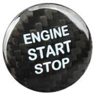 ya 4 8.8.2 Real Carbon Fiber Engine Start Stop Button Sticker for Lexus IS ES GS NX RX LX