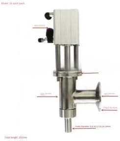 ya 28 10.13 baidi Discharge Nozzle Paste Liquid Filling Head Filling Machine Accessories