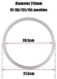 ya 28 10.13 baidi 2Pcs Sa ge Stuffer Maker Spare Pluger Gasket Silicone Ring Fit for 10/12/15L-2