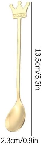 ya 14 9.20 baidi Crown Spoon Ice Cream Dessert Spoon Bird Nest Spoon Stirring Spoon Coffee Sp-wq-1