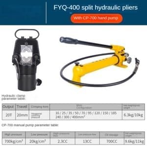 ya 28 10.13 baidi Portable Split Hydraulic Clamp CO-400 16-400mm2 Cable Lug Split Crimper-18