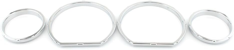 ya 4 8.14 1x Chrome Instrument Board Gauge Bezel Kit Fit for Harley Touring Street Glide 14-23