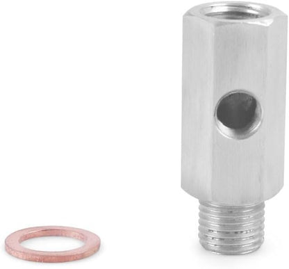 ya 11 9.14 zhengce M14x1.5Female Oil Pressure Sensor Tee 1/8NPT to M14x1.5 Male Adapter Supply Feed