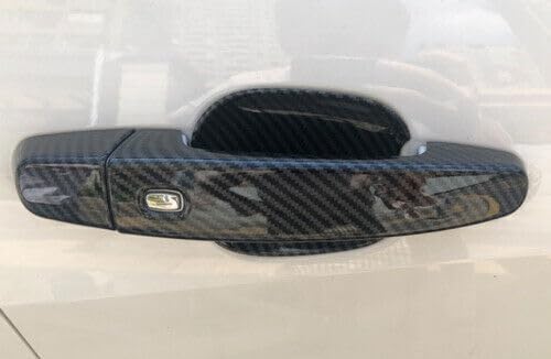 ya 8 8.24 baidi 8X Cover Trim Carbon Fiber Exterior Side Door Handle for Chevrolet Malibu 16-18