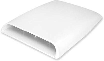 ya 4 8.14 Car SUV Decorative Air Flow Intake Scoop Bonnet Vent Cover Hood White Universal