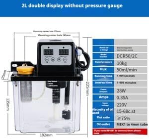 ya 14 9.20 zhengce Automatic Lubricating Oil Pump CNC Lathe Machine Tool Oiler Electric Oiling-9