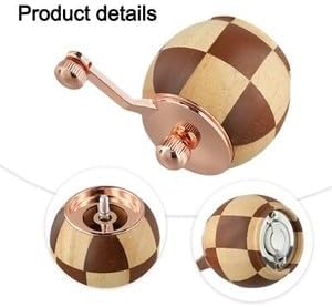 ya 14 9.20 baidi Chessboard Hand Cranked Pepper Grinder Kitchen Solid Wood Seasoning Jar New-1