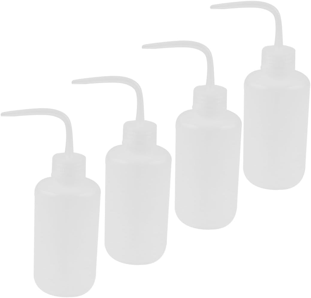 ya 26 10.21 baidi Lab Right Angle Bent Tip Plastic Liquid Stora Squeeze Bottle 250mL 4 Pcs