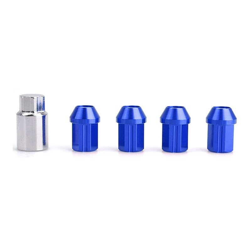 ya 10 9.16 baidi M12x1.25 16Pcs 35mm Close End Lug Nut + 4Pc Anti Theft Wheel Lock Nut Alumi Blue