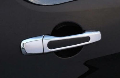 ya 5 8.10 8PCS Chrome Style Exterior Side Door Handle Cover Trim for Ford Explorer 16-19
