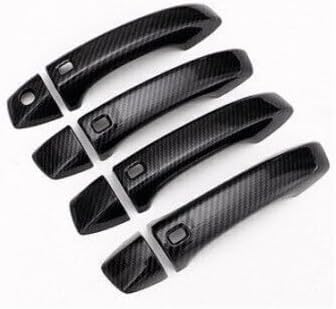 ya 2 8.15 Suitable for Audi A6 C7 2012-2018 Carbon Fiber Side Door Handle Protection Trim Cover Decoration 