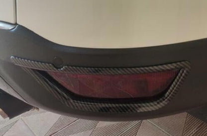 ya 6 8.14 Carbon Fiber Rear Fog Light Lamp Cover Trims ABS for Ford Escape Kuga 2013-2019