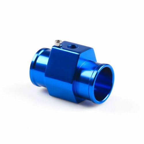 ya 10 9.16 baidi 40mm Blue Connector Pipe Sensor Water Temperature Thermometer Radiator Hose Adapter -