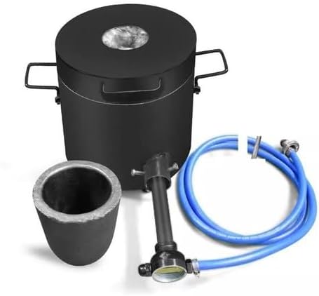 ya 14 9.20 zhengce Propane Melting Fur ce Metal Foundry Fur ce Kit/Graphite Crucible & Tongs-7