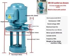 ya 28 10.13 baidi DB-12A/40W Efficiency Machine Tool Grinder Coolant Circulating Oil Pump 220V-2