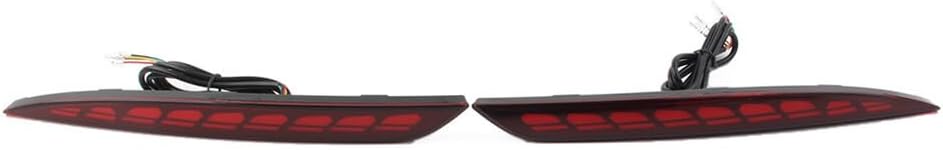ya 4 8.14 for Tesla Model Y 20-22 Dragon Scales Style Rear Bumper Fog Lamp Turn Reflector