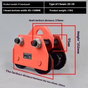 ya 14 9.20 zhengce Hand-push Hand-pulled Running Car Lifting Pulley Hand-pulled Electric Hoist-1