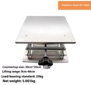 ya 28 10.13 baidi Stainless Steel Aluminum Oxide Lift Table Leveler Small Manual Platform Lifter-3-1