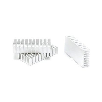 ya 16 10.20 baidi Aluminum heatsink, 50x25x10 mm, Suitable for Power ICS, transistors, and LEDs.