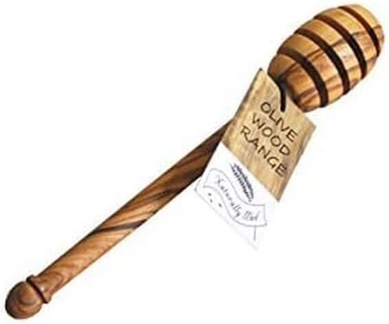 ya 14 9.20 baidi Olive Wood Honey Hopper/Honey Spoon/Honey Container/Honey Stick-1