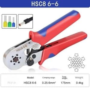 ya 28 10.13 baidi HSC8 6-4 Hexago l Serrated Self-Adjusting Ratchet Wire Termi l Crimper Kit-2-1