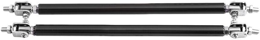 ya 4 8.8.2 20cm Adjustable Front Bumper Lip Splitter Strut Rod Tie Support Bar Black
