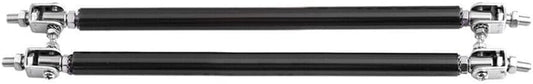 ya 4 8.8.2 20cm Adjustable Front Bumper Lip Splitter Strut Rod Tie Support Bar Black