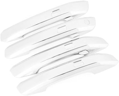 ya 2 8.15 for Audi Q5 2018~2020 2023 ABS Chrome Outside Door Handle Cover Trim 4 pcs 